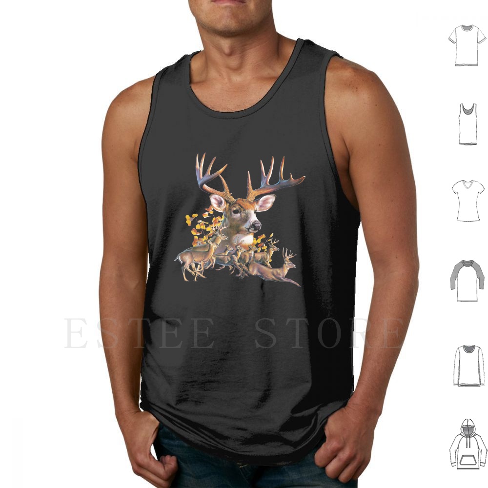 Wildman Hunting & Outdoor Robertson - Deer Collage Tank Tops Vest Sleeveless