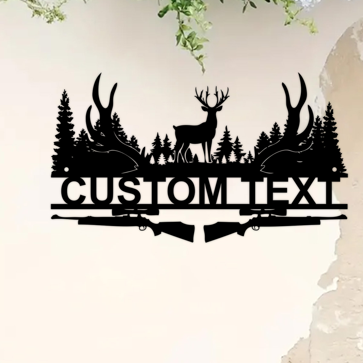 Outdoor Hunting Gifts - Custom Deer Cabin Metal Sign, Deer