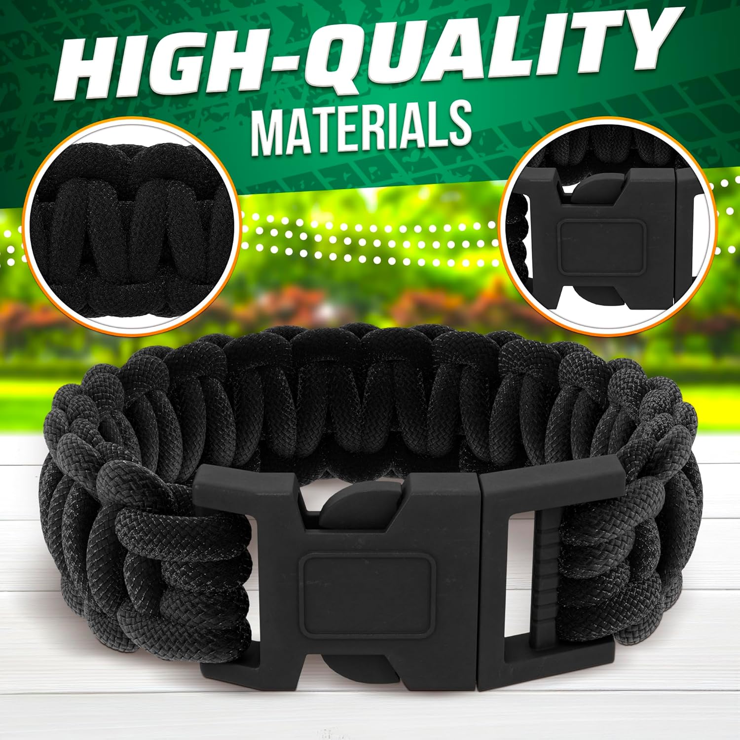 Paracord Bracelets for Men Wom - Paracord Survival Bracelet recension och pris
