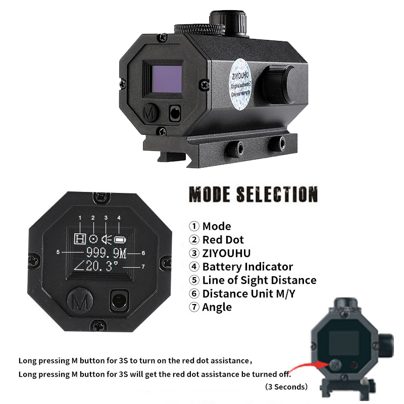 ZIYOUHU-MINI8 Caza Sniper Lase - Rangefinder Laser Hunting recension och pris