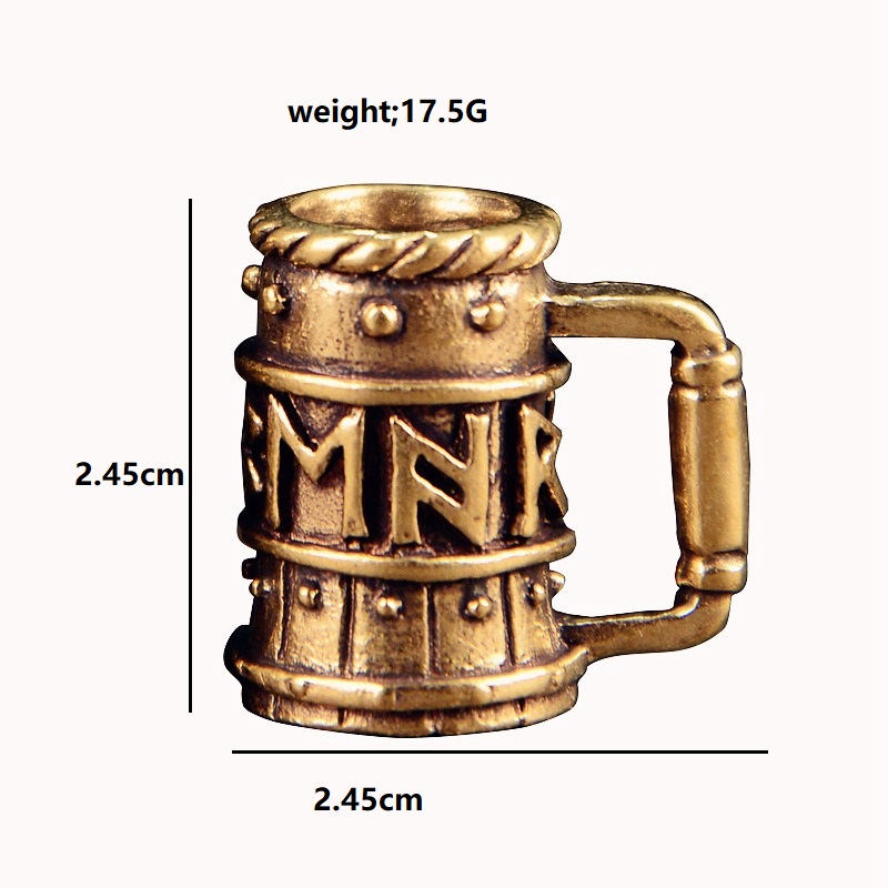 Viking Wine Glass Brass Knife  - Paracord Survival Bracelet recension och pris