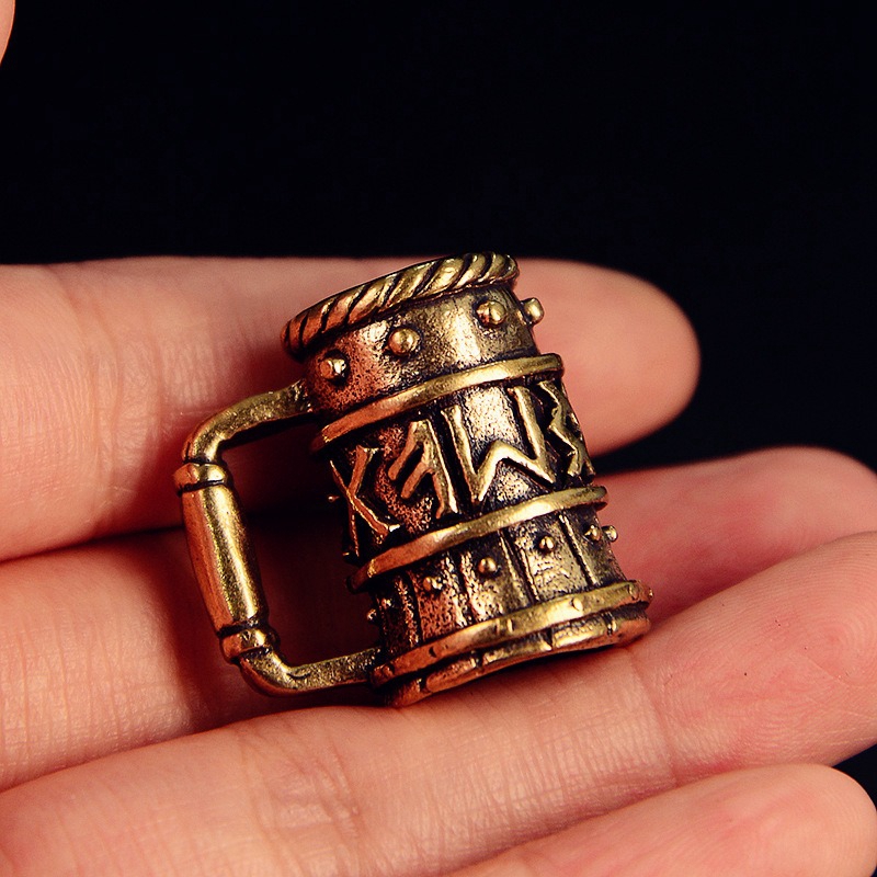 Viking Wine Glass Brass Knife  - Paracord Survival Bracelet recension och pris