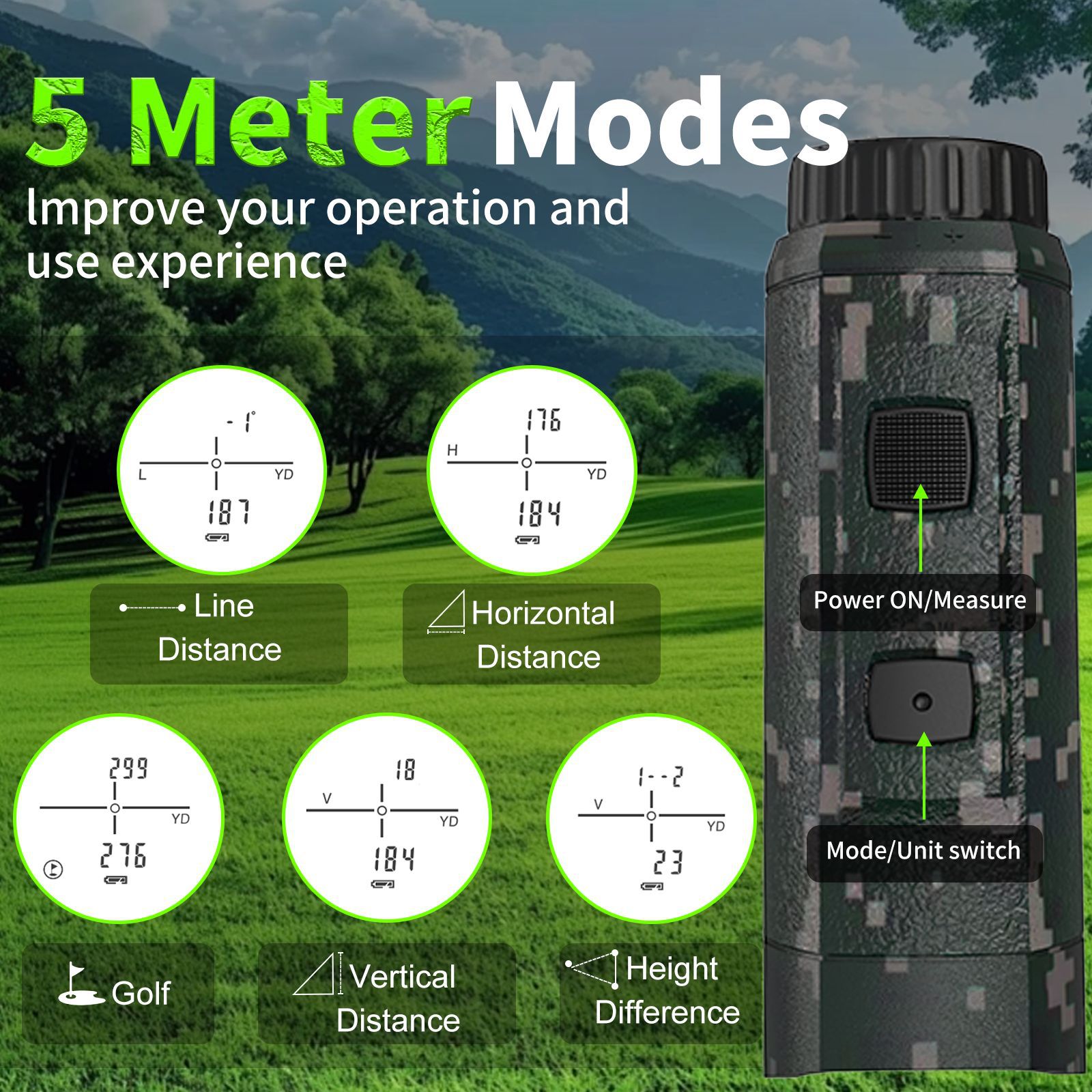 Camouflage Telescope Range Fin - Rangefinder Laser Hunting recension och pris