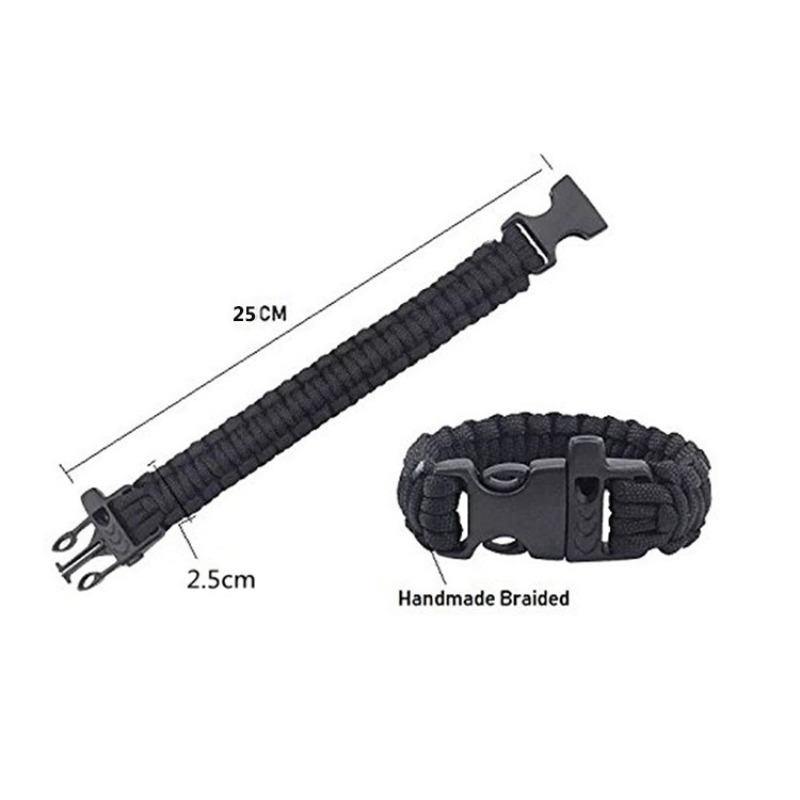 Whistle Paracord Bracelet, Sev - Paracord Survival Bracelet recension och pris