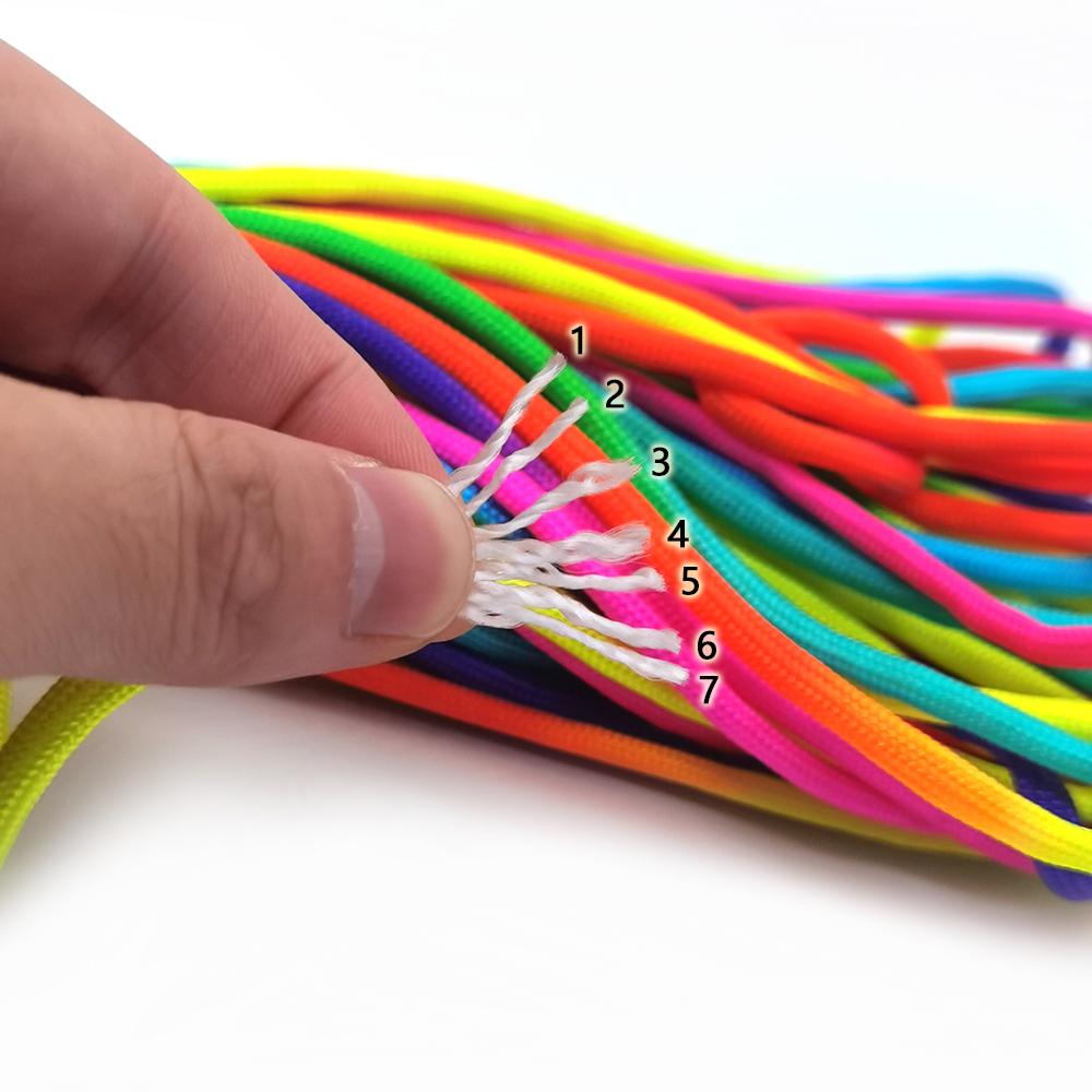 31meters 4mm Rainbow Colors Co - Paracord Survival Bracelet recension och pris