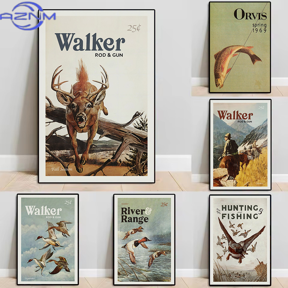 AZNM Retro Wildlife Outdoor Hu - Outdoor Hunting Pictures recension och pris