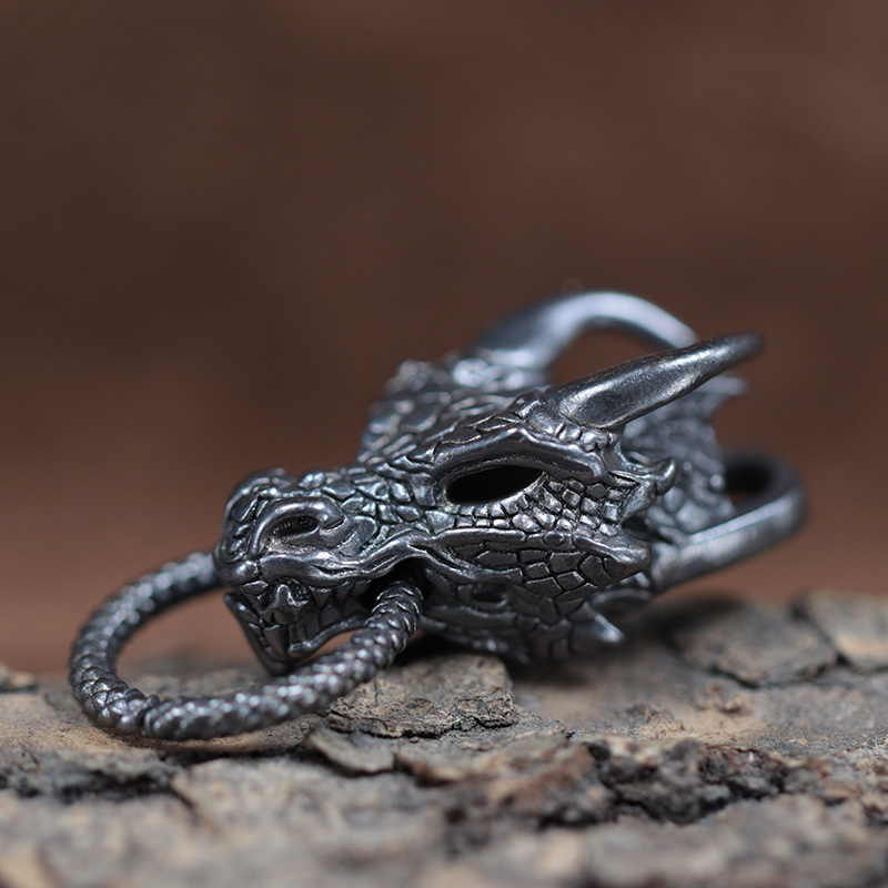 Dragon Head Brass Buckle EDC O - Paracord Survival Bracelet recension och pris